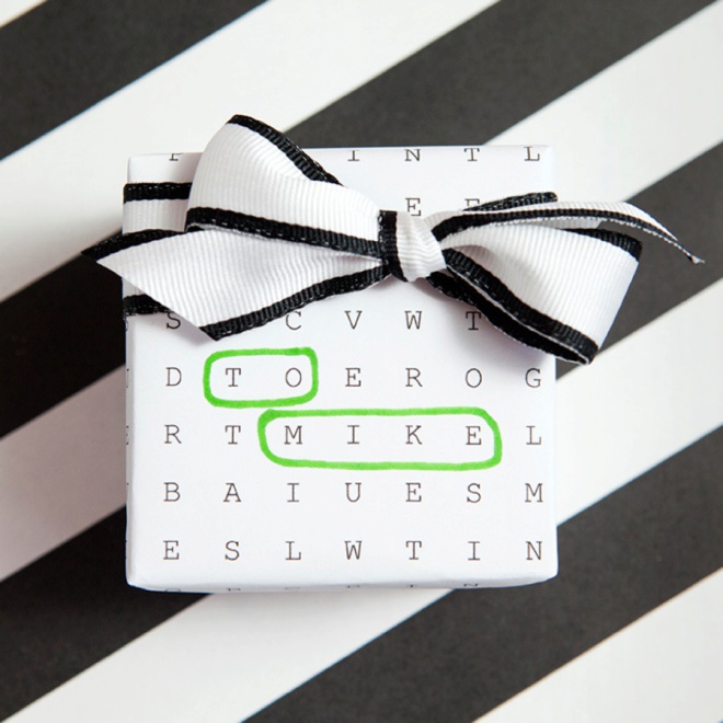 WORD SEARCH GIFT WRAP