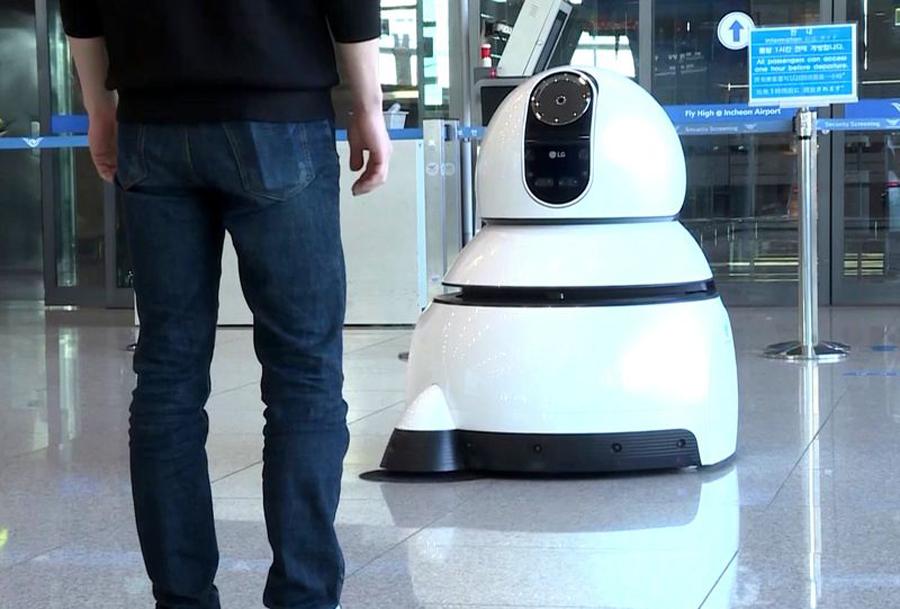 Airport Guide Robot, LG, หุ่นยนต์